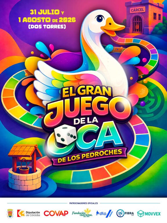 Cartel o imagen promocional de El Gran Juego de la Oca de Los Pedroches 2026 en Dos Torres